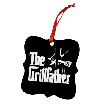 The Grillfather, Στολίδι Χριστουγεννιάτικο στολίδι polygon ξύλινο 7.5cm