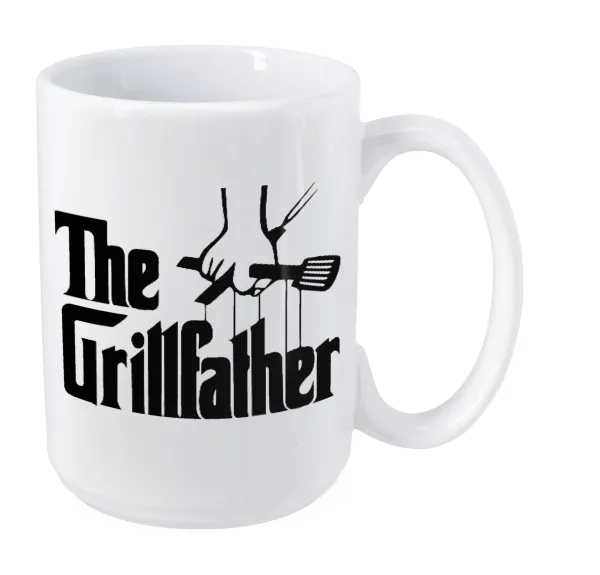The Grillfather — Mega mug, ceramic, 450ml
