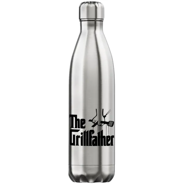 The Grillfather — Inox (Stainless steel) hot metal mug, double wall, 750ml