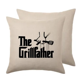 The Grillfather, Μαξιλάρι καναπέ ΛΙΝΟ 40x40cm περιέχεται το  γέμισμα