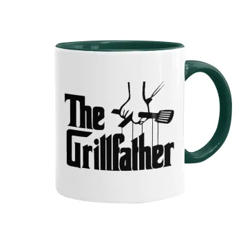The Grillfather, Κούπα χρωματιστή πράσινη, κεραμική, 330ml