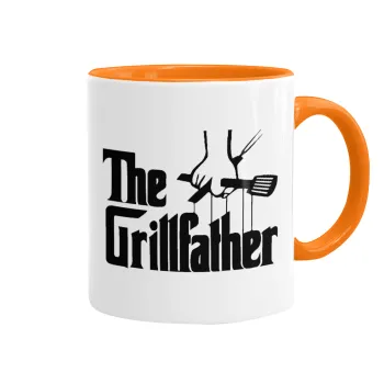 The Grillfather, Κούπα χρωματιστή πορτοκαλί, κεραμική, 330ml