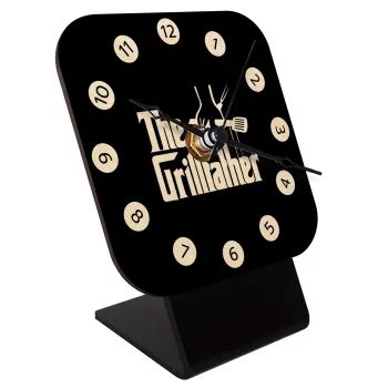 The Grillfather, Επιτραπέζιο ρολόι σε φυσικό ξύλο (10cm)
