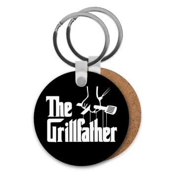 The Grillfather, Μπρελόκ Ξύλινο στρογγυλό MDF Φ5cm