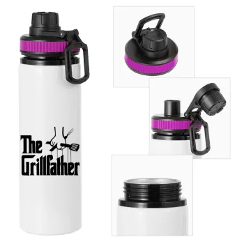 The Grillfather, Μεταλλικό παγούρι νερού με καπάκι ασφαλείας, αλουμινίου 850ml