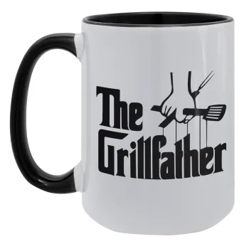 The Grillfather, Κούπα Mega 15oz, κεραμική Μαύρη, 450ml