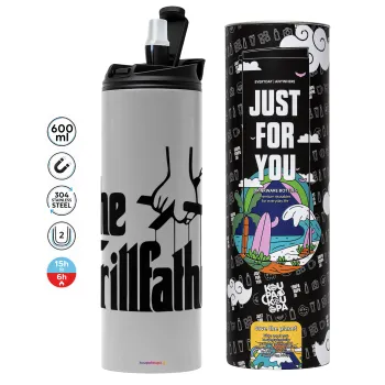 The Grillfather, Tumbler stainless steel GREY 600ml