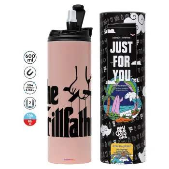 The Grillfather, Tumbler stainless steel PINK 600ml