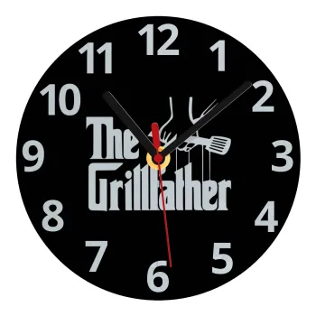 The Grillfather, Ρολόι τοίχου γυάλινο (20cm)