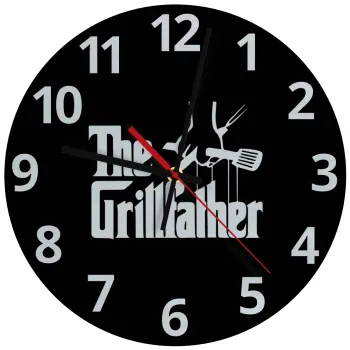 The Grillfather, Ρολόι τοίχου γυάλινο (30cm)