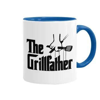 The Grillfather, Κούπα χρωματιστή μπλε, κεραμική, 330ml