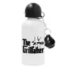 Metal water bottle, White, aluminum 500ml