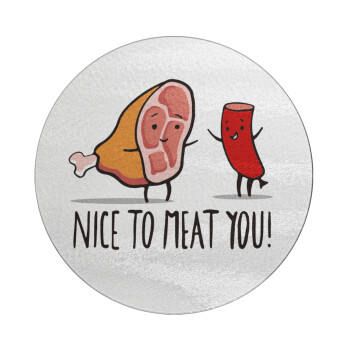 Nice to MEAT you, Επιφάνεια κοπής γυάλινη στρογγυλή (30cm)