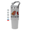 GREY color, 890ml (30oz) stainless Steel Tumbler with Handle