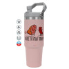 Pink color, 890ml (30oz) stainless Steel Tumbler with Handle