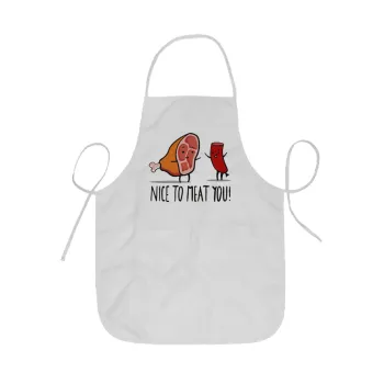 Nice to MEAT you, Ποδιά Σεφ ολόσωμη κοντή  Παιδική (44x62cm)