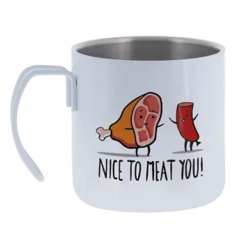 Nice to MEAT you — Κούπα Ανοξείδωτη διπλού τοιχώματος 400ml