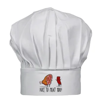 Nice to MEAT you, CHEF Children's Hat
