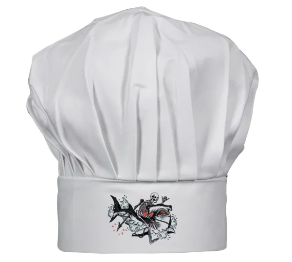 Σκελετός με καρχαρία — CHEF καπέλο