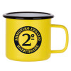 Metallic enamel MATT Yellow cup 360ml