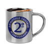 Double-wall metal cup for espresso (220ml)