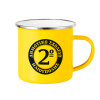 Yellow Enamel Metallic Cup 360ml