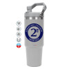 GREY color, 890ml (30oz) stainless Steel Tumbler with Handle