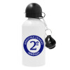 Metal water bottle, White, aluminum 500ml