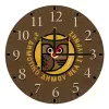 Ρολόι τοίχου ξύλινο plywood (20cm)