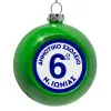 Green Christmas tree ornament bauble 8cm