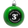 Green Christmas tree ornament bauble 8cm
