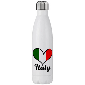 Italy flag, Stainless steel, double-walled, 750ml