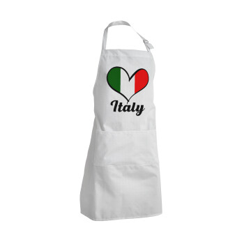 Italy flag, Adult Chef Apron (with sliders and 2 pockets)