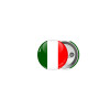 Italy flag, Κονκάρδα παραμάνα 2.5cm