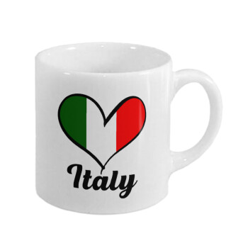 Italy flag, Κουπάκι κεραμικό, για espresso 150ml