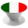 Italy flag, Pop Socket Λευκό Βάση Στήριξης Κινητού στο Χέρι