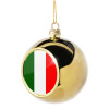 Golden Christmas tree ball ornament 8cm