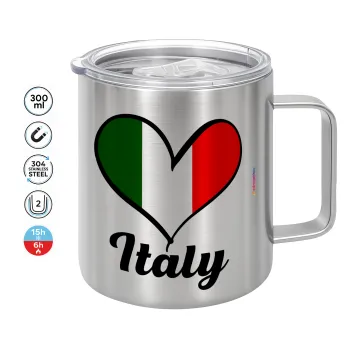 Italy flag, Mug Stainless steel double wall 300ml