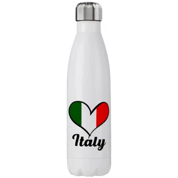 Italy flag, Stainless steel, double-walled, 750ml