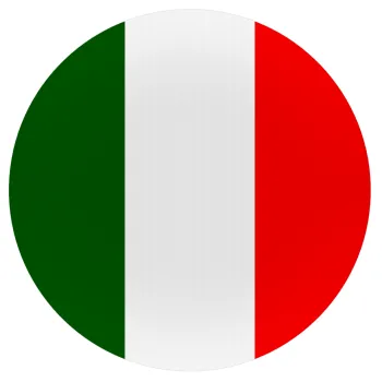 Italy flag, Mousepad Στρογγυλό 20cm