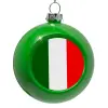 Green Christmas tree ornament bauble 8cm