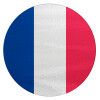France flag, Επιφάνεια κοπής γυάλινη στρογγυλή (30cm)