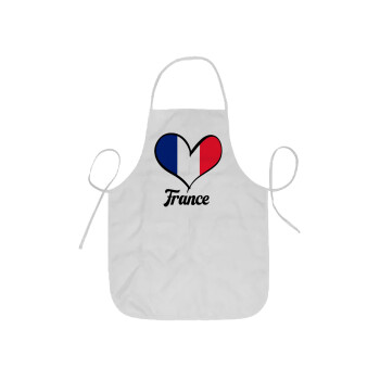 France flag, Ποδιά Σεφ ολόσωμη κοντή  Παιδική (44x62cm)