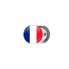 France flag, Κονκάρδα παραμάνα 2.5cm