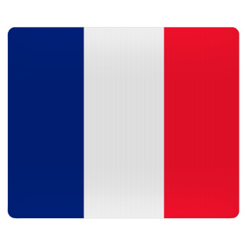 France flag, Mousepad ορθογώνιο 23x19cm