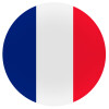 France flag, Mousepad Στρογγυλό 20cm