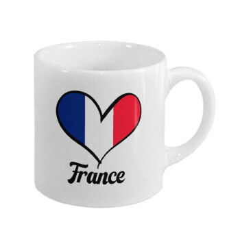 France flag, Κουπάκι κεραμικό, για espresso 150ml