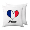 France flag, Μαξιλάρι καναπέ 40x40cm περιέχεται το  γέμισμα