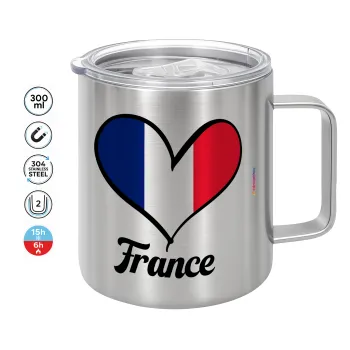France flag, Mug Stainless steel double wall 300ml