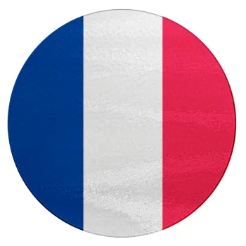 France flag, Επιφάνεια κοπής γυάλινη στρογγυλή (30cm)